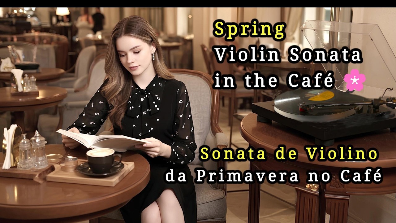 Spring Violin Sonata in the Café 🎻playlist 🌸Sonata de Violino da Primavera no Café