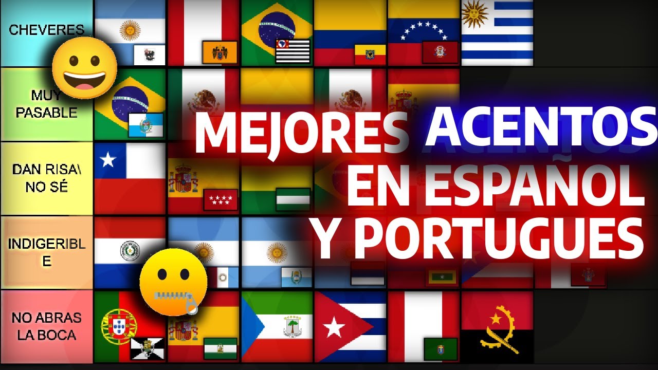 ¿QUIENES HABLAN MÁS LINDO EL IDIOMA ESPAÑOL Y PORTUGUES? || Tierlist