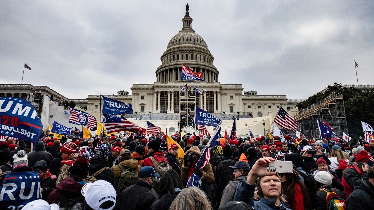 Trump urges protesters to 'stay peaceful' amid violent Capitol Hill confrontation