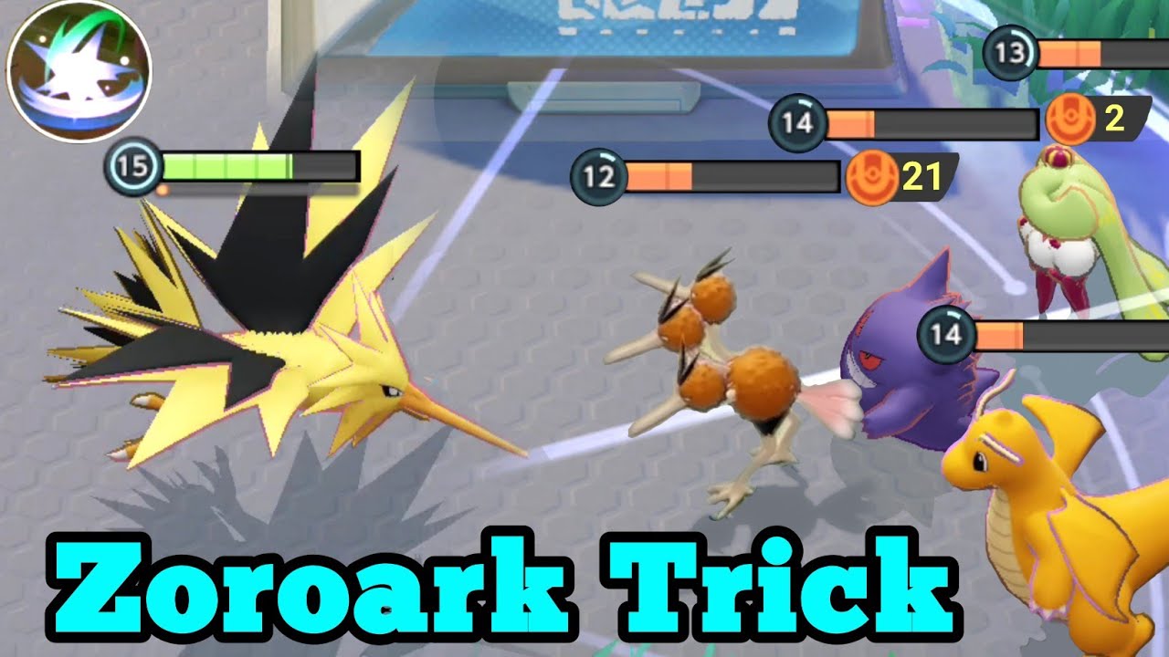 Tricky Zoroark Funny Moments Pokemon Unite Gameplay