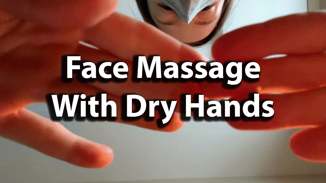 Hypnotic Face Massage With Dry Hands ASMR | Hand Movements | Hand Sounds