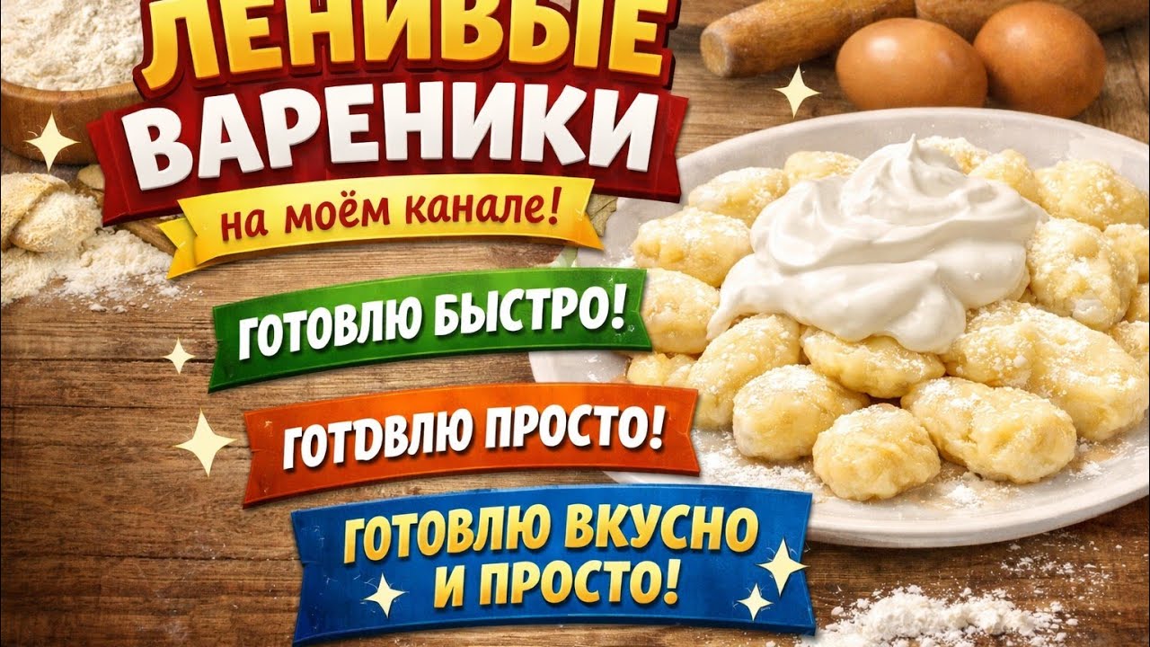 Готовим вареники ленивые быстро