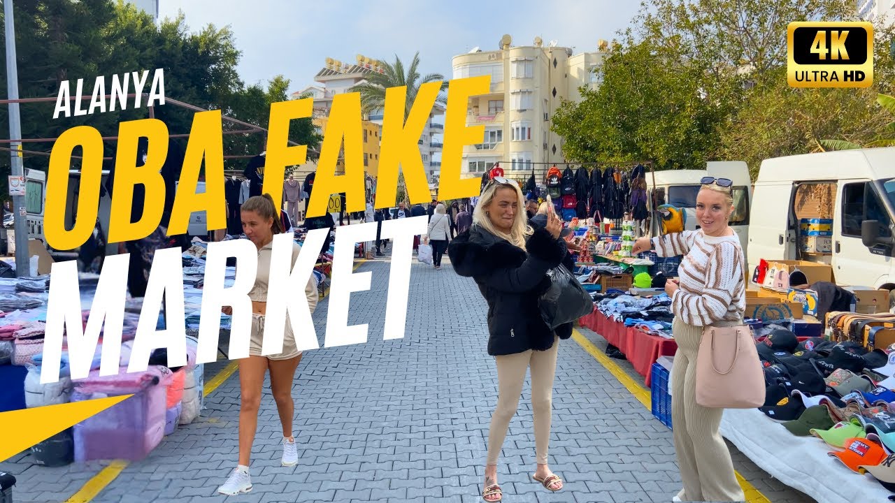 Alanya Oba Monday Fake Market | Fake or Original? | Walking Tour | February 2025