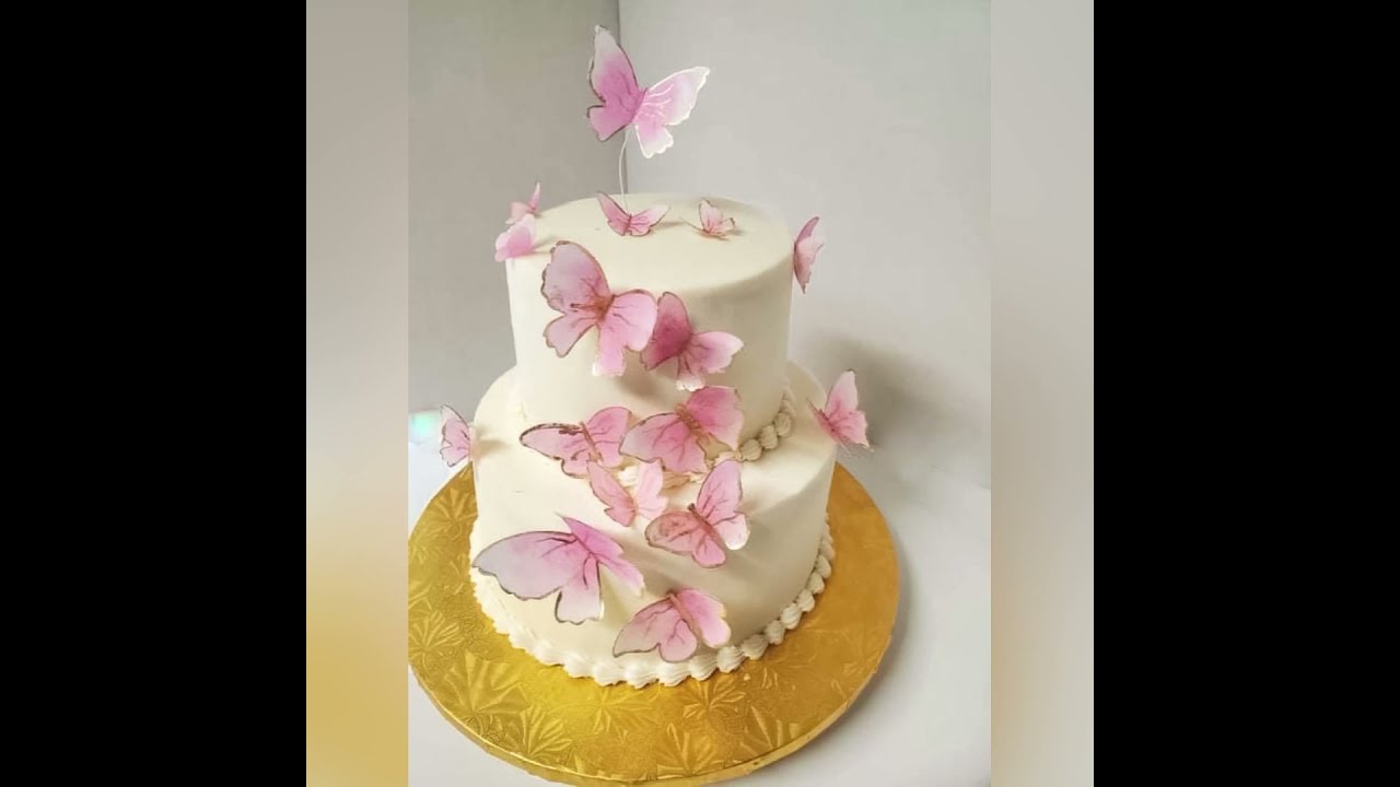 Pastel de mariposas