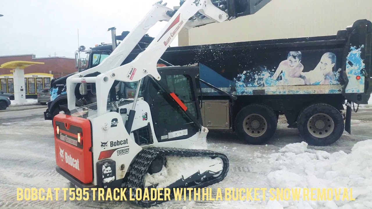 BOBCAT T595 TRACK LOADER WITH HLA BUCKET SNOW REMOVAL (AWESOME!!)