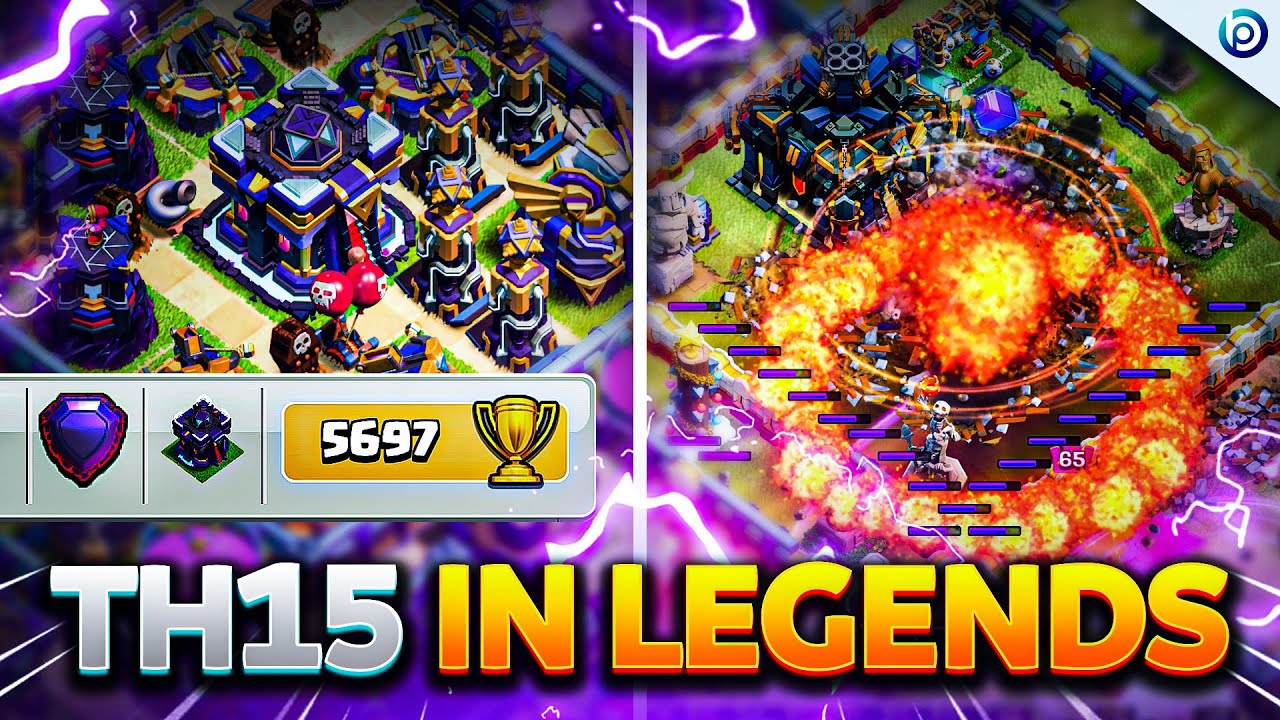 TH15 CRUSHES Bases at 5600 CUPS with WARDEN CHARGE ROCKET BALLOONS | CoC Best Attack Strategy