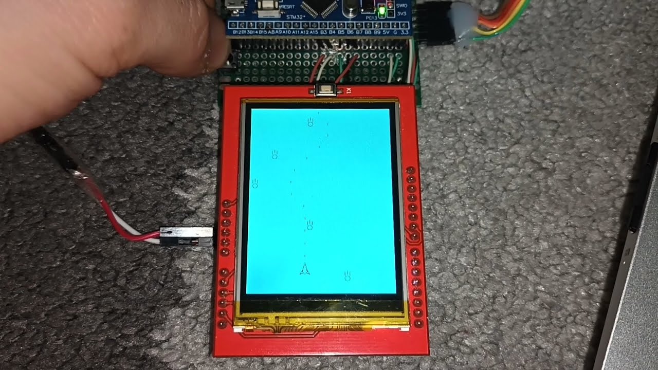 SPACE INVADERS WARS STM32F103 ILI9341 8BIT PARALLEL BLUE PILL