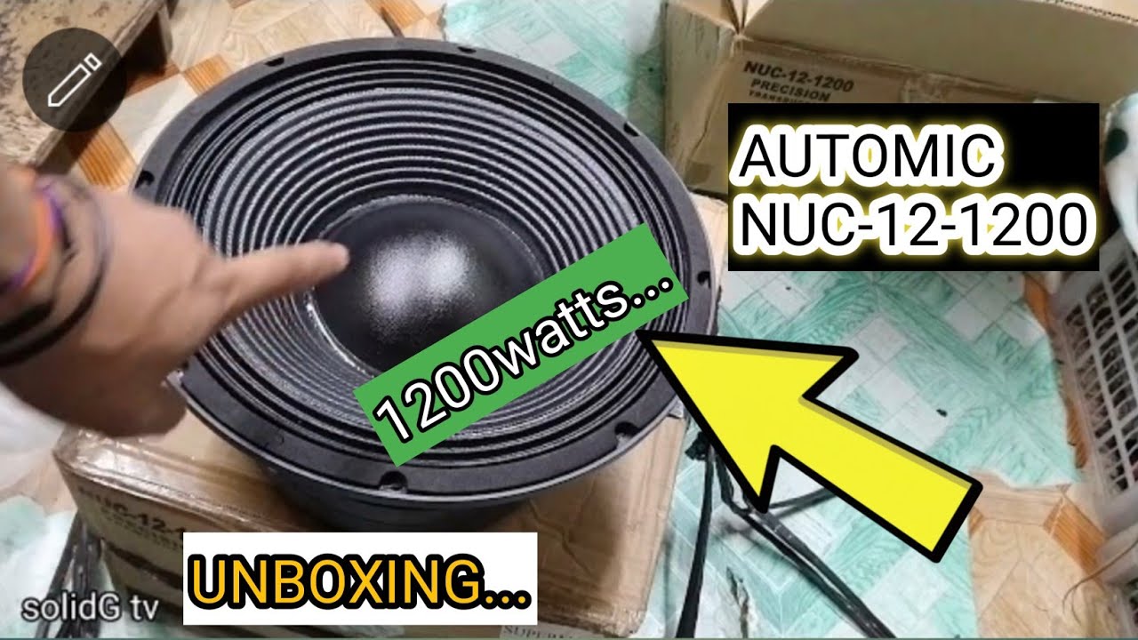 UNBOXING/REVIEW, AUTOMIC NUC-12-1200 SPEAKER
