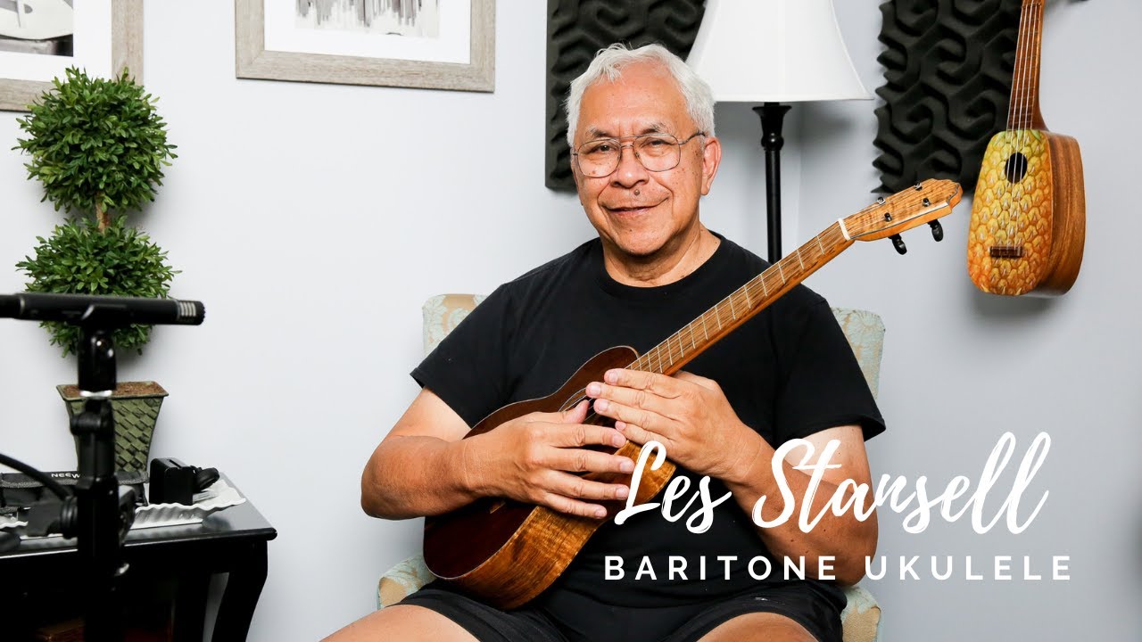 Custom Les Stansell Baritone Ukulele | demo by Kimo Hussey