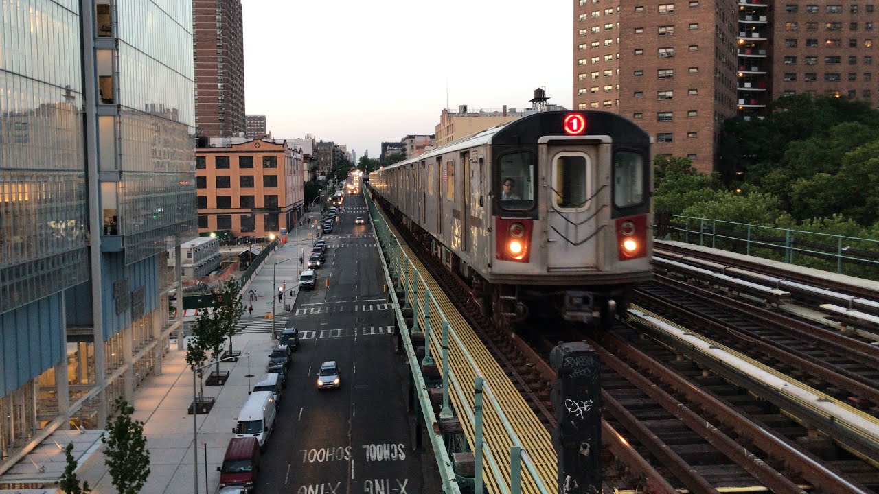 ᴴᴰ⁶⁰ South Ferry Bound R142 (1) Train Arriving & Departing 125th Street & Broadway