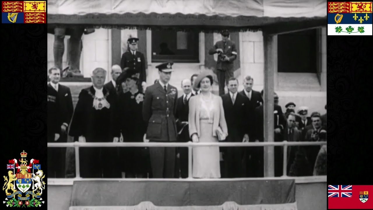 National anthem of the Dominion of Canada - God Save the King played for HM King George VI (1939)