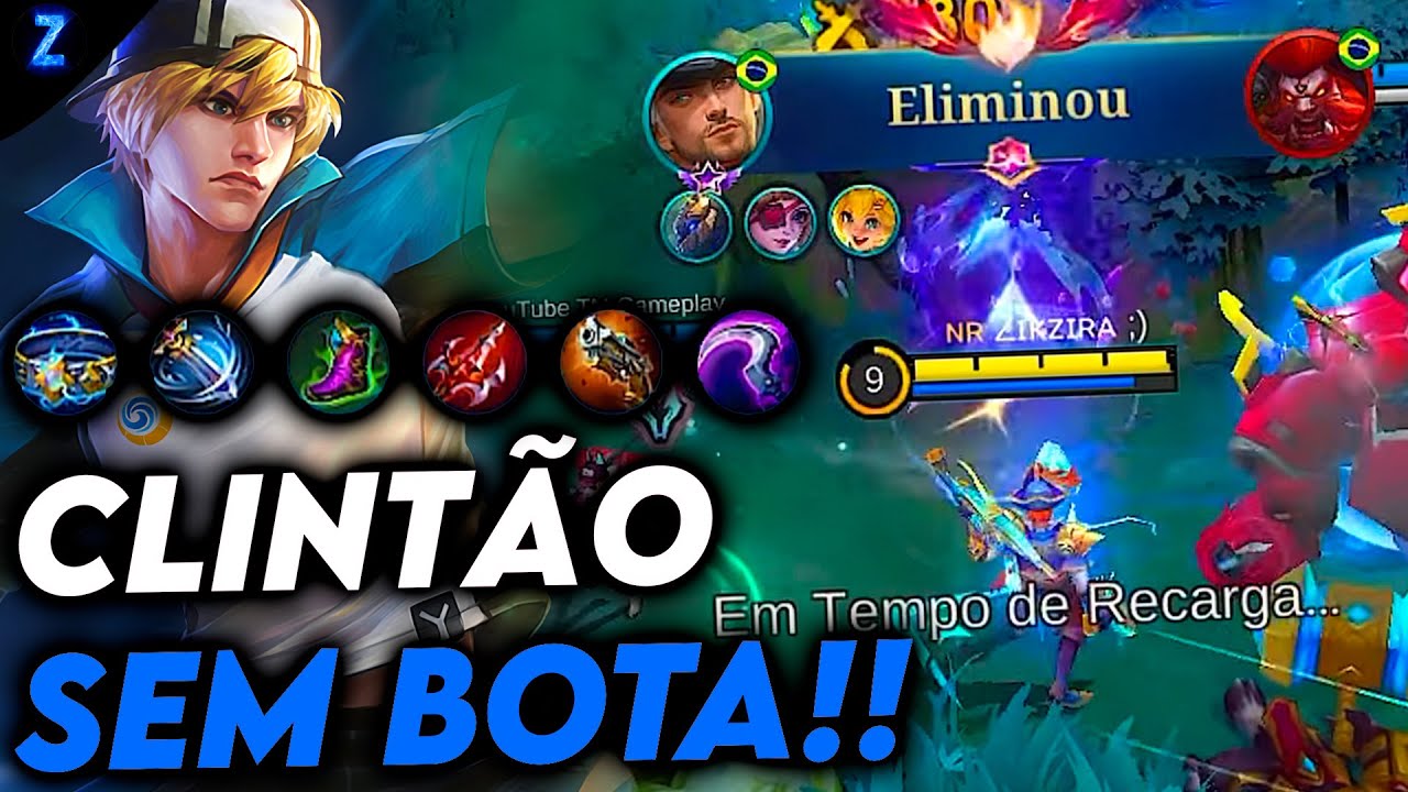 BUILD SECRETA DO CLINT SEM BOTA!! - CLINT GAMEPLAY | Mobile Legends