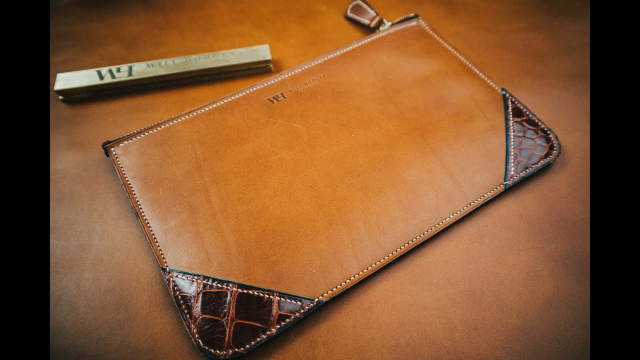 Making A Zip Clutch With Crocodile Accents