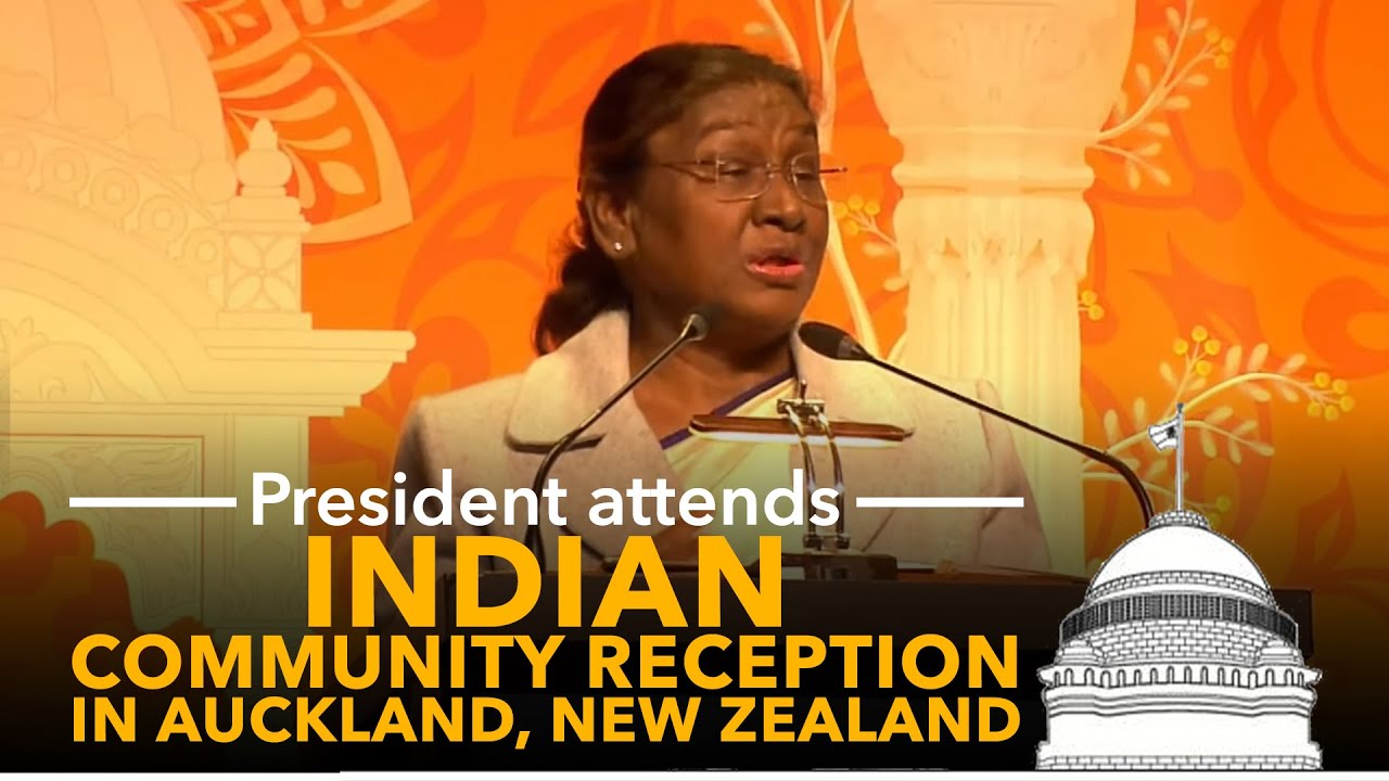 President Droupadi Murmu attends Indian Community Reception in Auckland, New Zealand