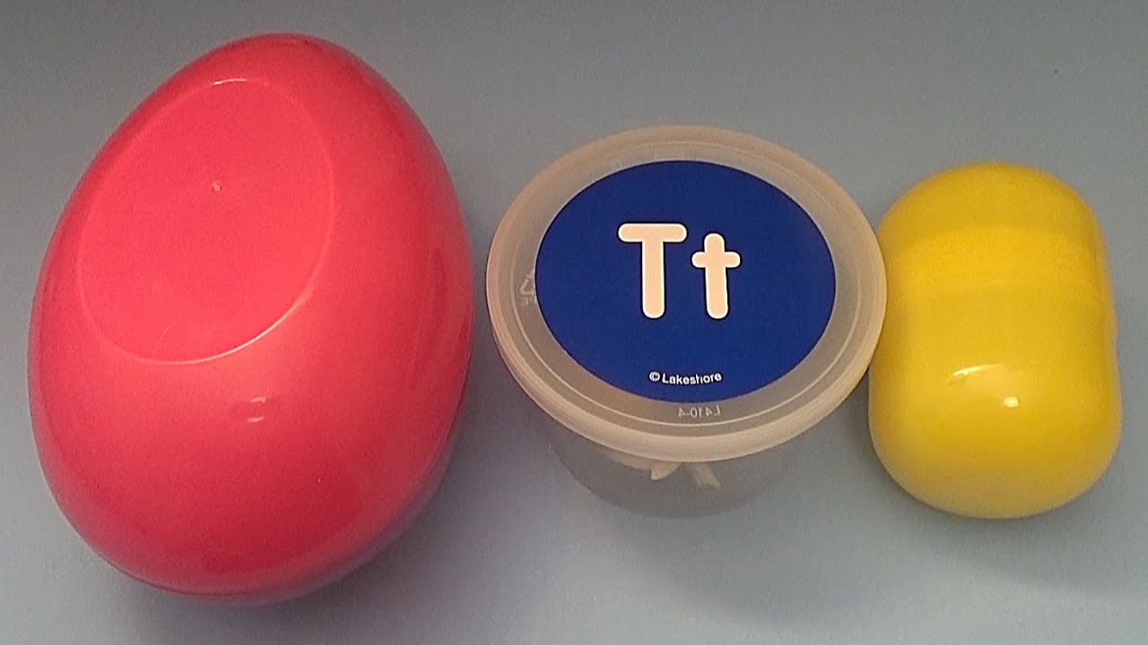 Disney Minnie Mouse Surprise Egg Learn-A-Letter!  Spelling Words that Start with the Letter T!