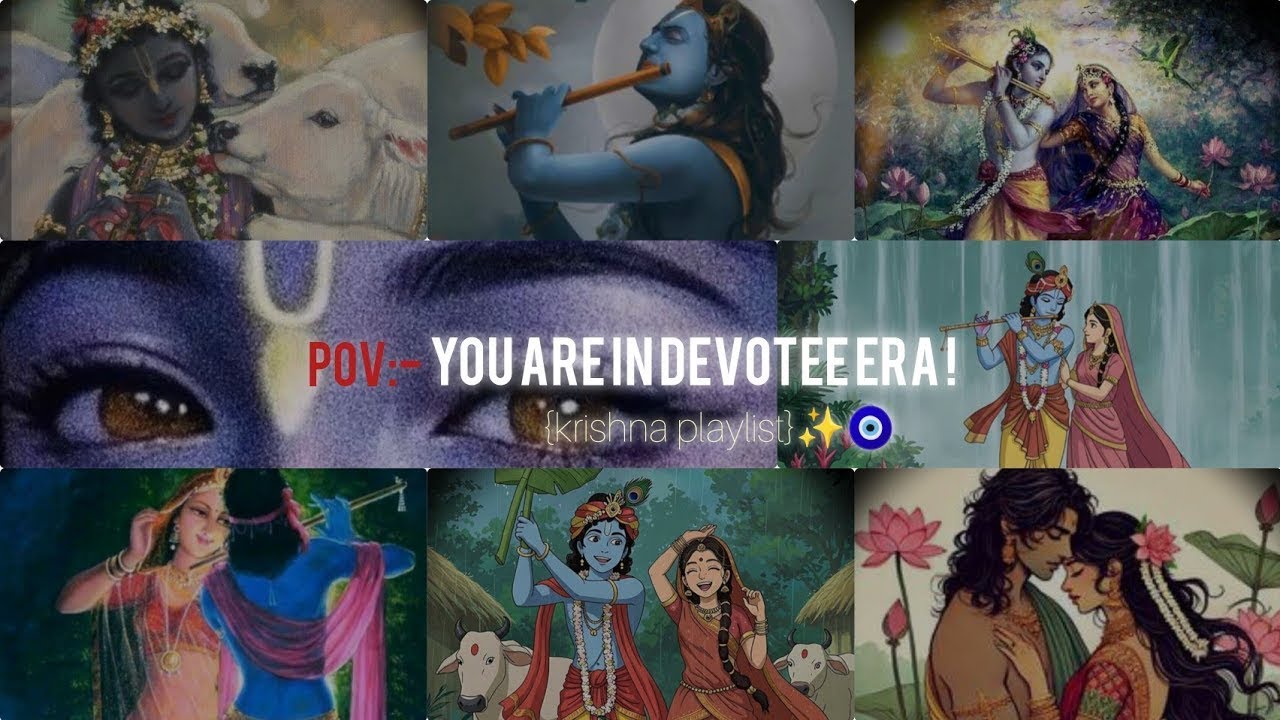 POV:- you're in your devotee era! 🧿✨ {Krishna playlist!} #trending #100k #foryou #recommended
