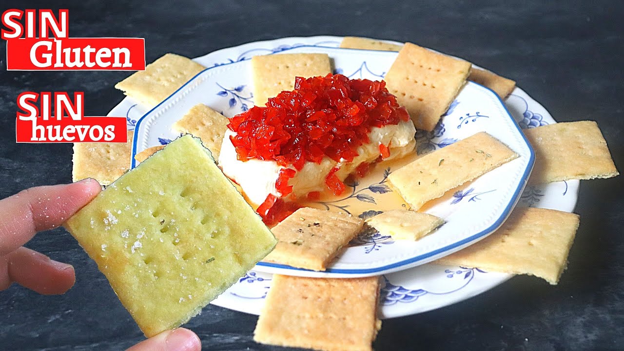 Como hacer Galletas saladas , SIN GLUTEN ,SIN HUEVOS (extremadamente fácil)
