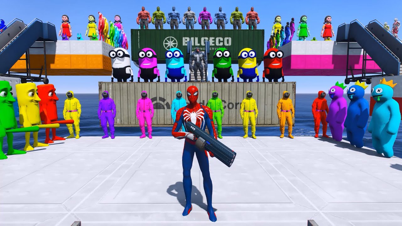 GTA 5 Epic Ragdolls | Spiderman and Super Heroes Jumps/fails (Euphoria Physics) Episode 100