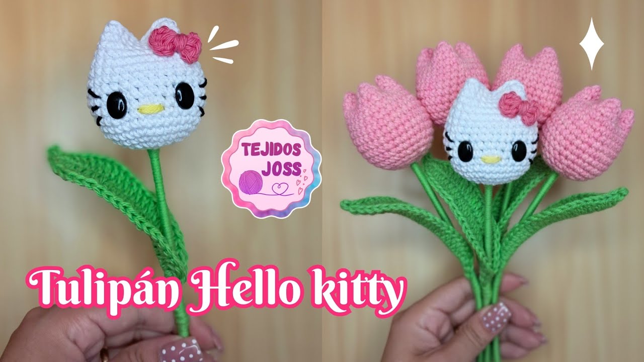 Tulipán Hello Kitty tejido | Tejidos Joss |