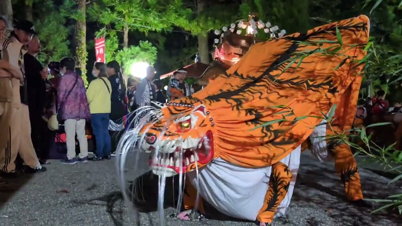 令和６年大槌稲荷神社祭典　前夜祭　陸中弁天虎舞