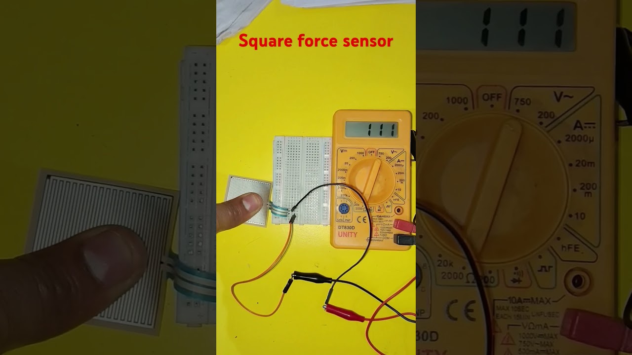 How to very square force sensor resistance with pressure#diy#arduino#electronic#shorts#ytshorts