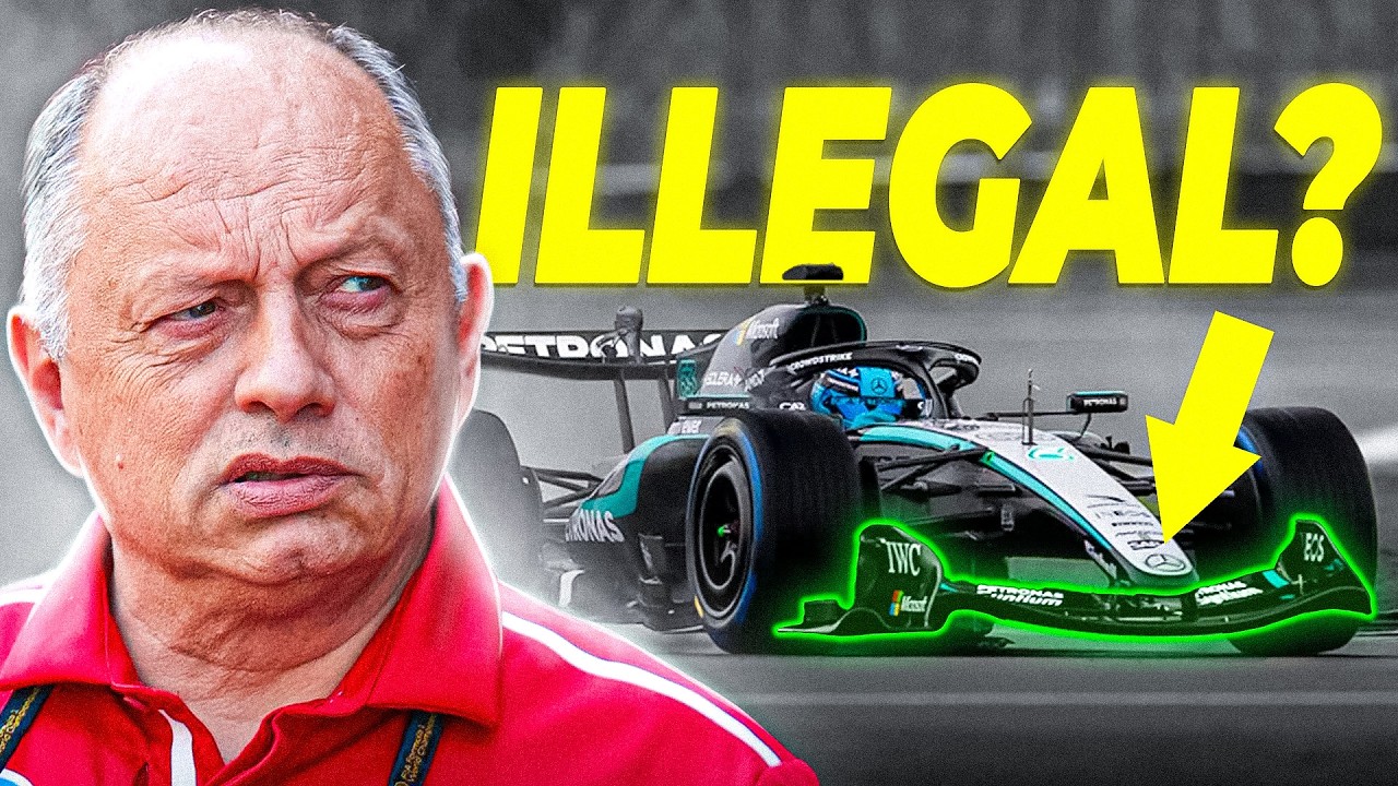 CAUGHT CHEATING? Mercedes' Front Wing Takes TWICE The Legal Time &mdash; FIA NOW Investigating!