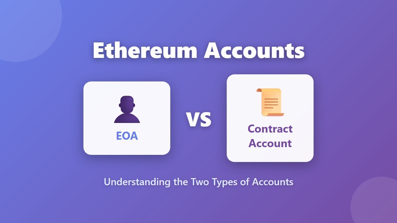 Ethereum Accounts Explained: EOA vs Contract Accounts for Beginners