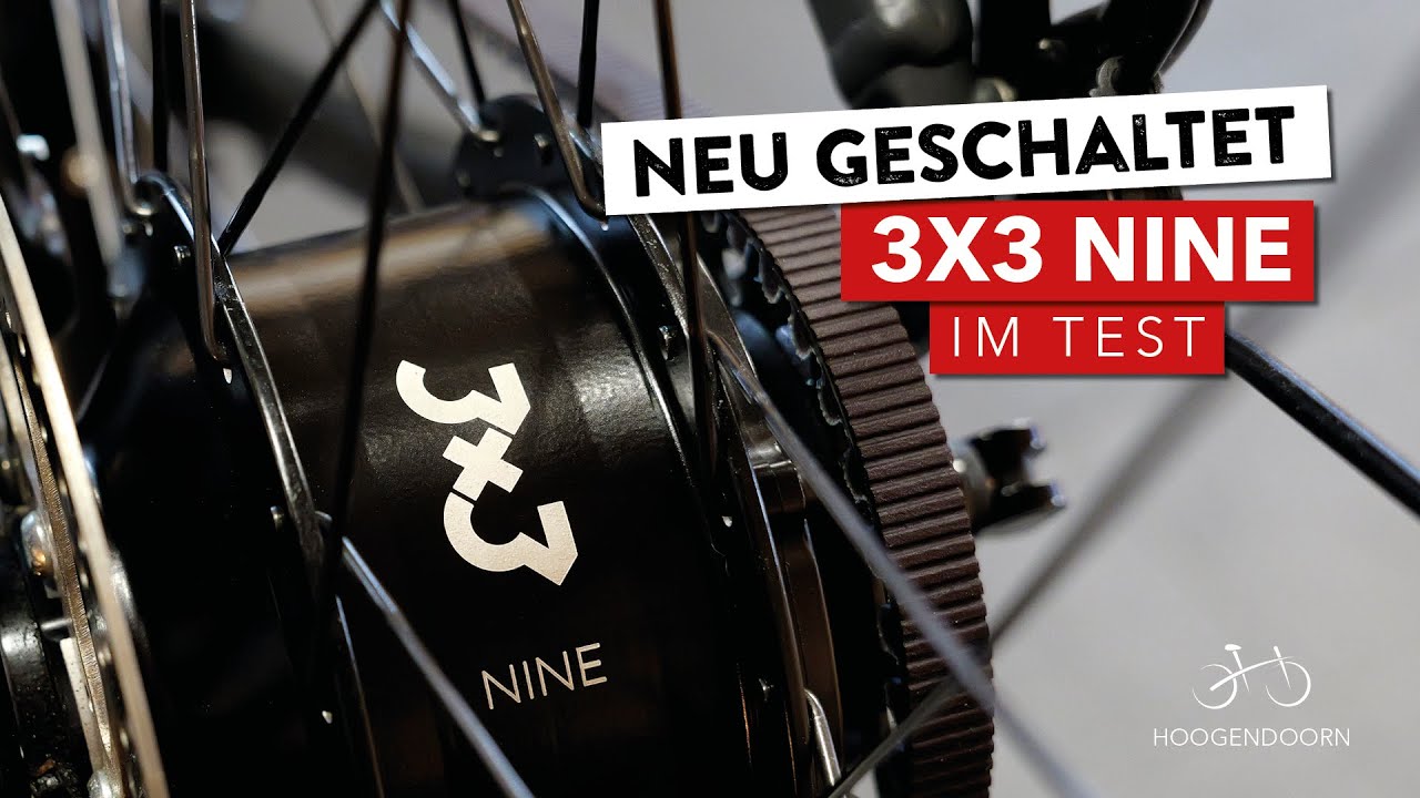 3X3 NINE ist die neue Gangschaltung für Ketten- oder Riemenantrieb. Für E-Bikes und für Bio-Bikes.