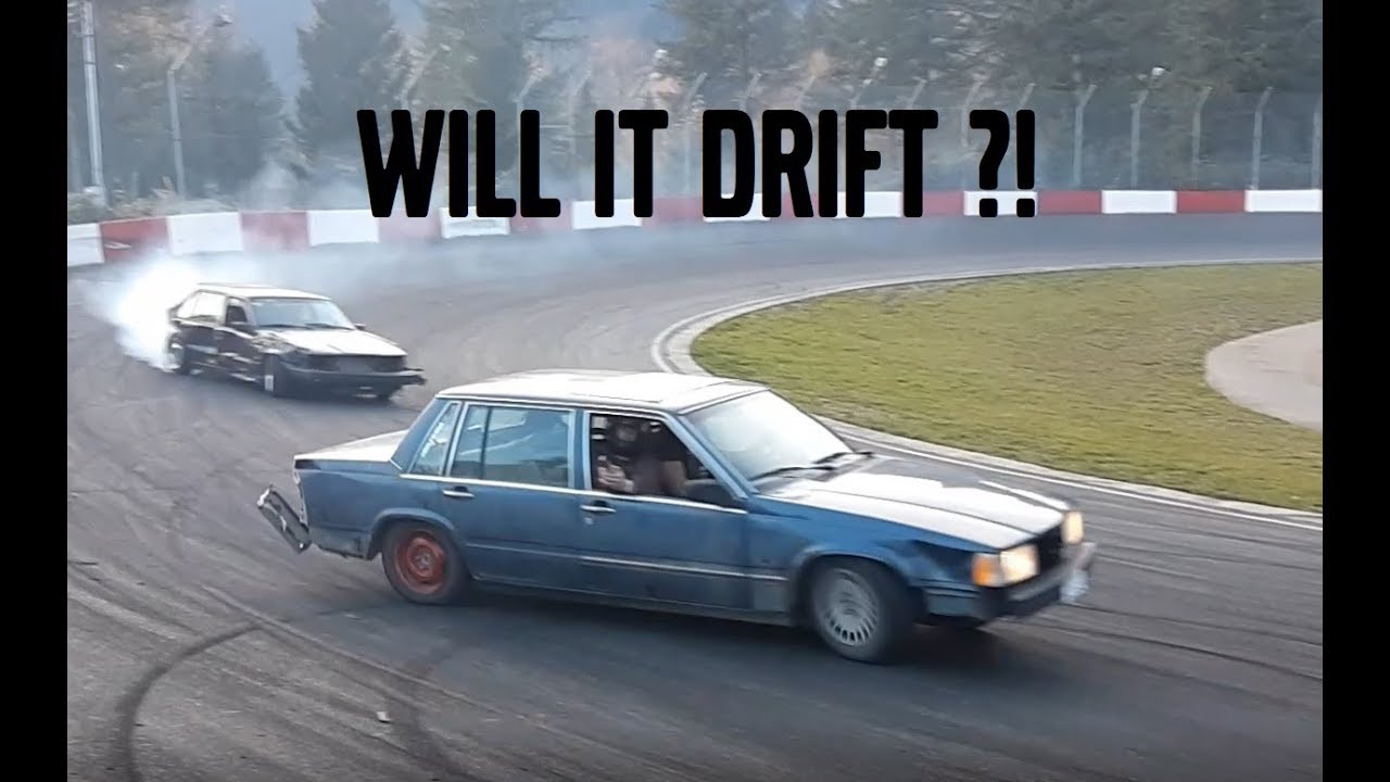Can you drift a stock 90hp automatic volvo 740 on dry pavement ?