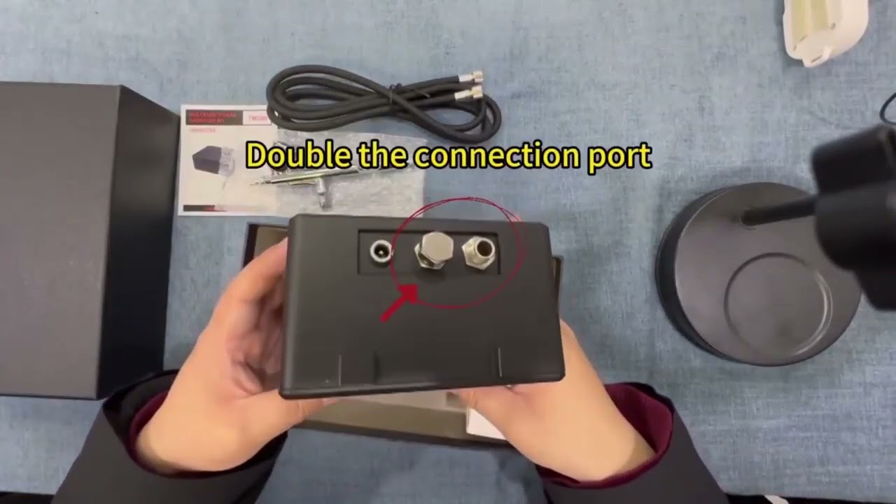 The first airbrush compressor small size but with 55psi pressure with 7 pressure level optional