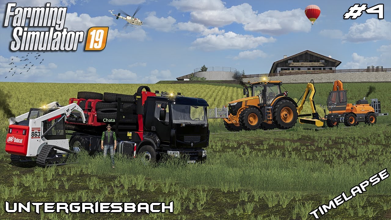 Removing trash with @ChataModding | Lawn Care on Untergriesbach | Farming Simulator 19 | Episode 4