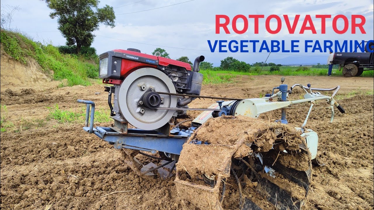ROTOVATOR pinaka malaki na hand tiller side drive!