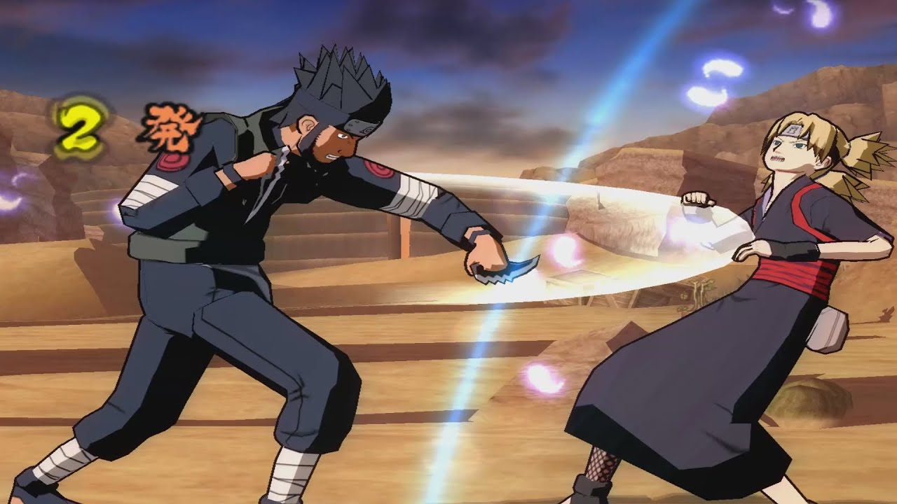 {Asuma Vs Temari} Naruto Shippuden Ultimate Ninja 5
