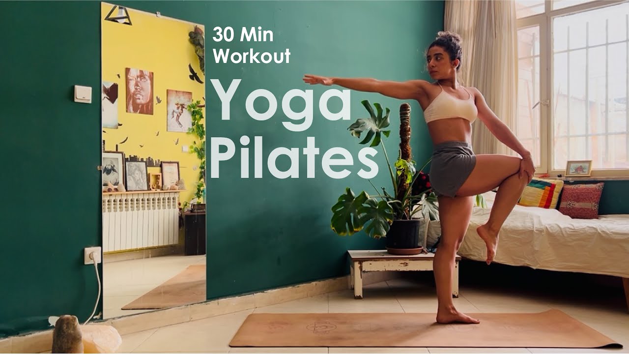 یوگا پیلاتس ۳۰ دقیقه ای| پیلاتس یوگا قدرتی| یوگا پیلاتس برای تمام بدن|Yoga Pilates Fusion In Persian