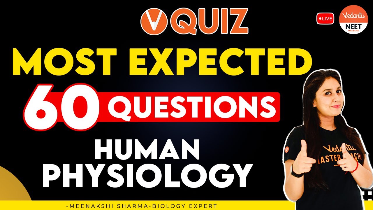 Most Expected 60 Human Physiology NEET Questions | NEET 2022 | NEET Biology | Meenakshi Ma'am