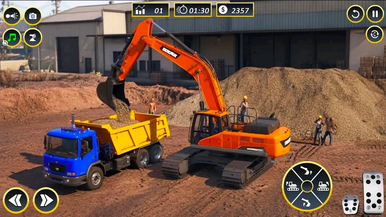 Build Train Track Emergency Jcb Construction Game Simulator Android #Gameplay 