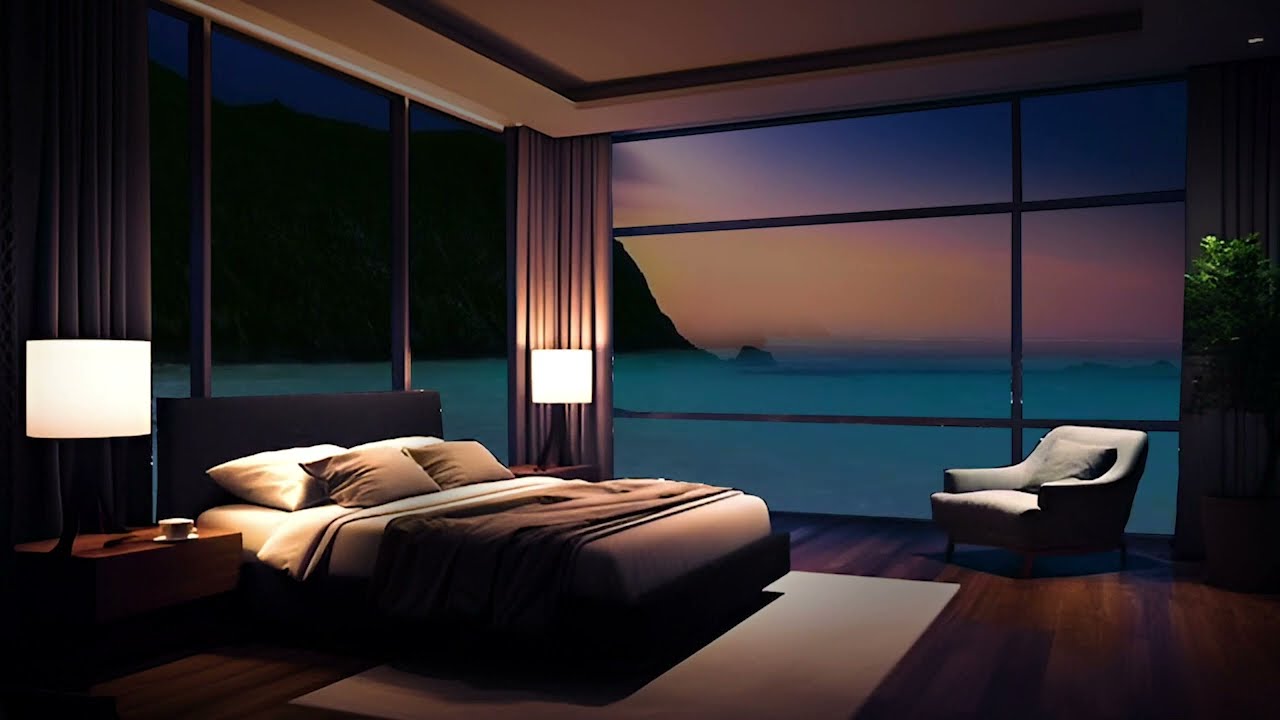 Cozy Loft Ambience: Ocean Waves for Relax and Deep Sleep | Love, Sleep