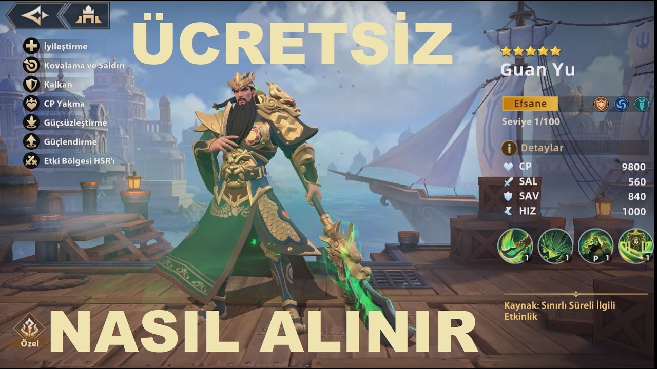 Guan Yu Etkinlikten Ücretsiz NasıL Alınır