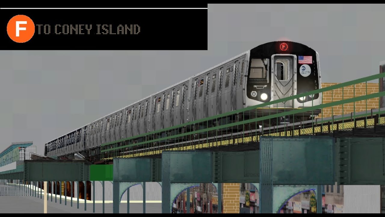 OpenBVE (F) Jamaica-179 Street To Coney Island (Half Cuomo R160A)