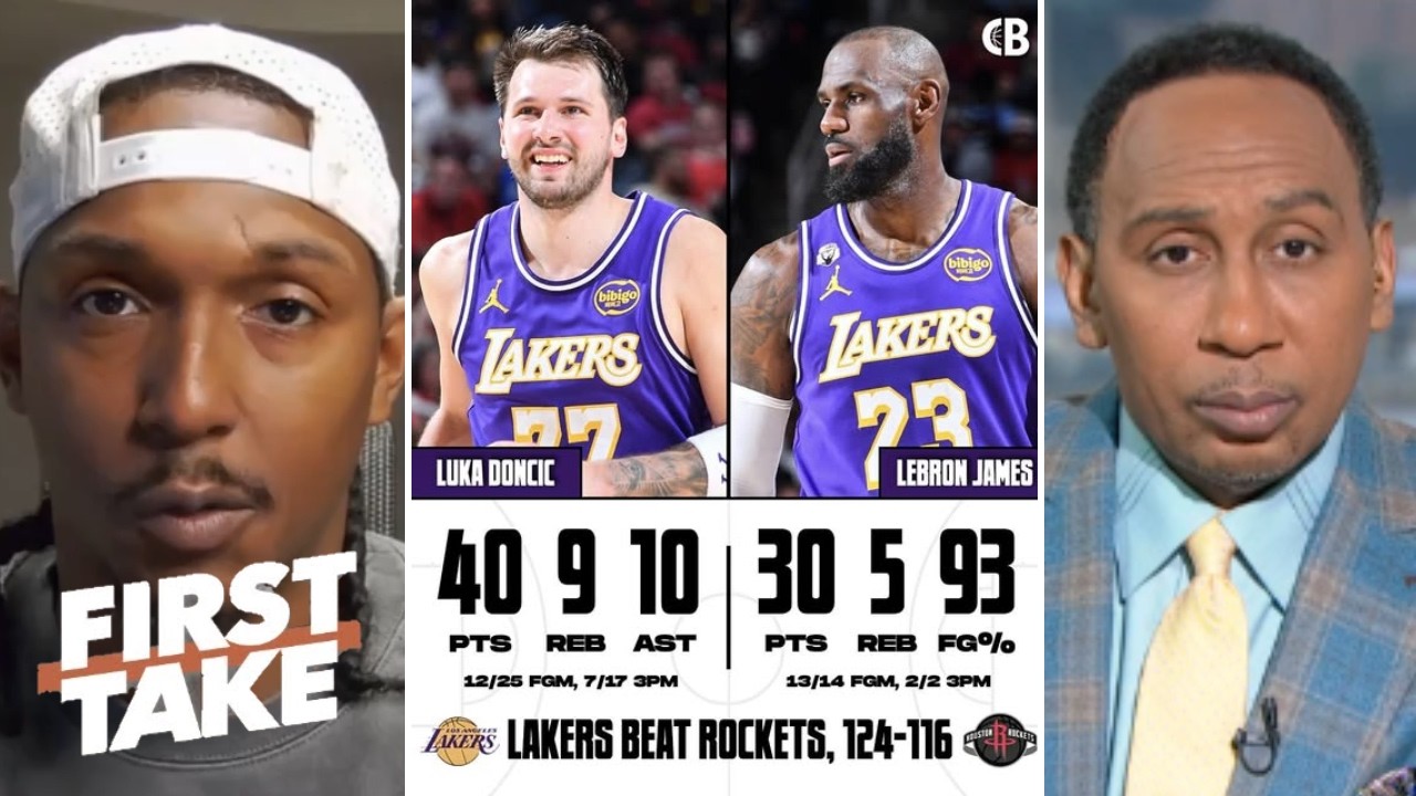 FIRST TAKE | LeBron & Luka are the best duo in the NBA - Lou Williams on Lakers beat Durant, Rockets