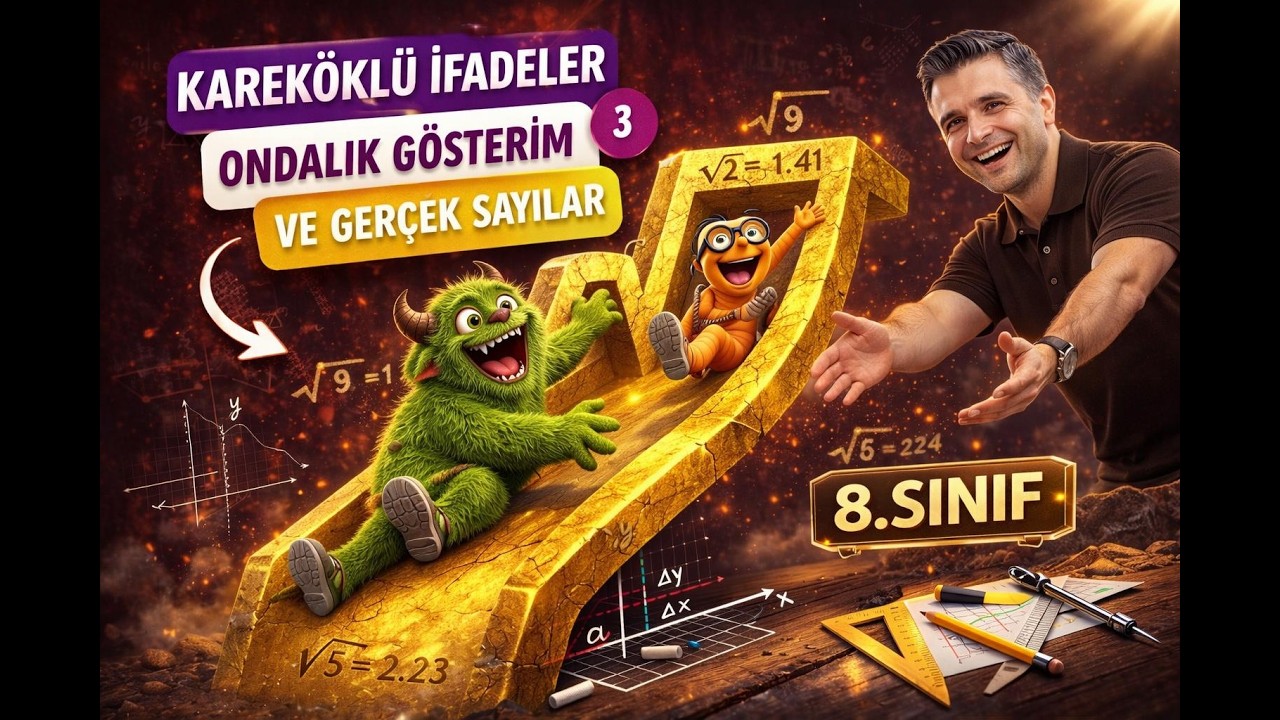 KAREKÖKLÜ İFADELER 3 - Ondalık Gösterim ve Gerçek Sayılar l Ozan Alper ile Matematik