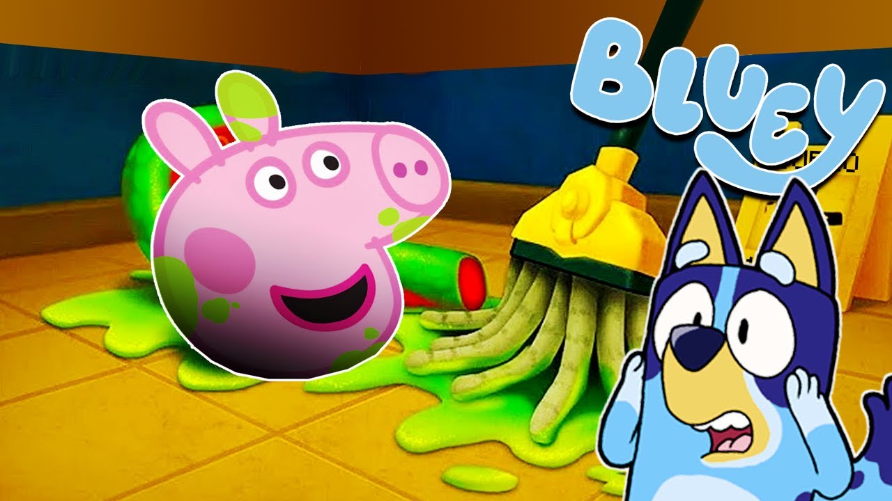 BLUEY en un DIA de LIMPIEZA PELIGROSA | Las Aventuras de BLUEY en ROBLOX!