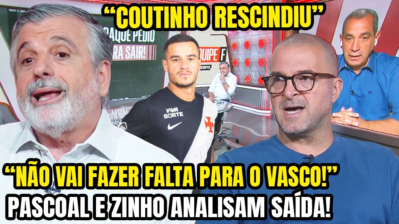 PHILIPPE COUTINHO QUEBRA O SILÊNCIO! 🚨 A VERDADE SOBRE A SAÍDA DO VASCO E O DESABAFO DO CRAQUE! E+