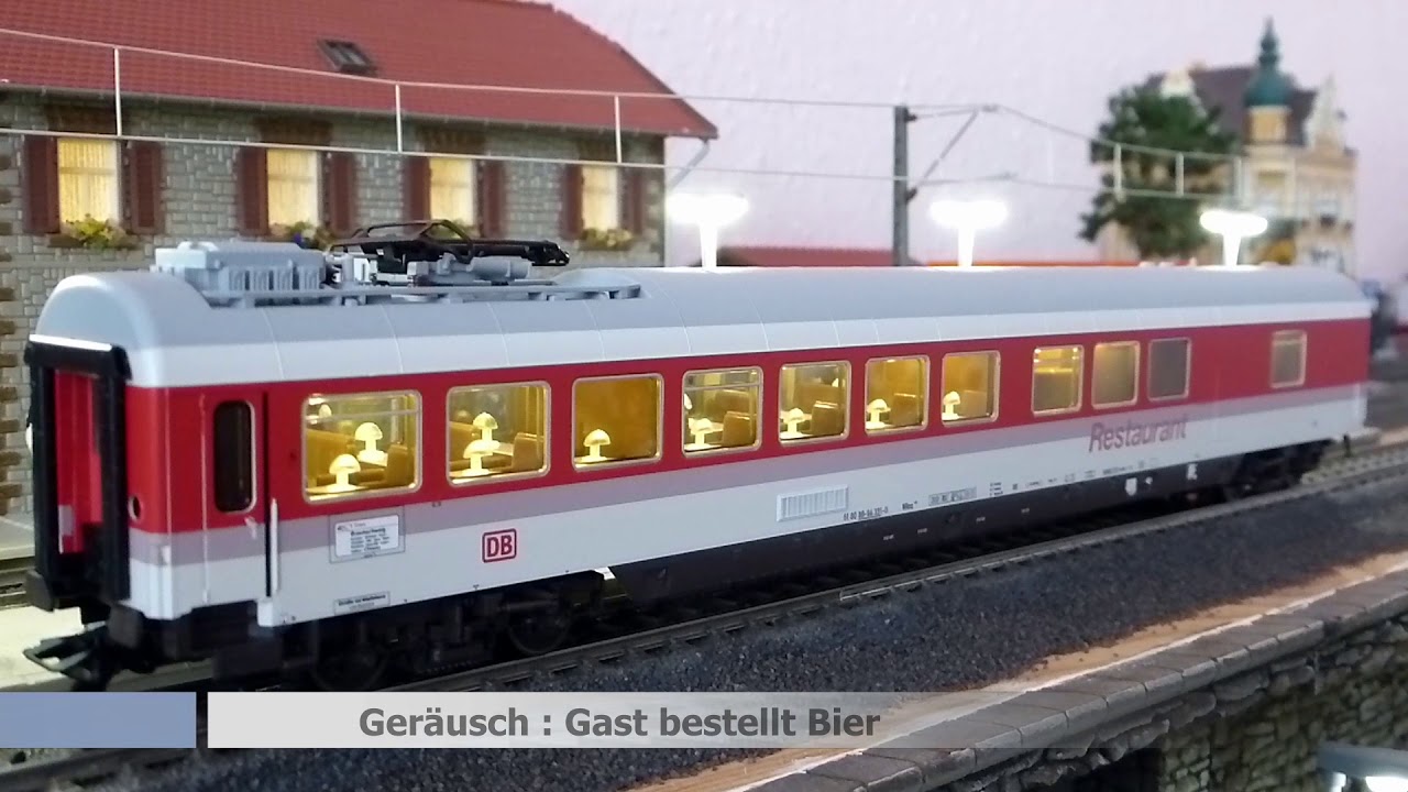 Märklin H0 43308 DB Speisewagen WRmz 135.0 EC Tiziano MFX Soundmodul Neuheit 2017 Dining Car
