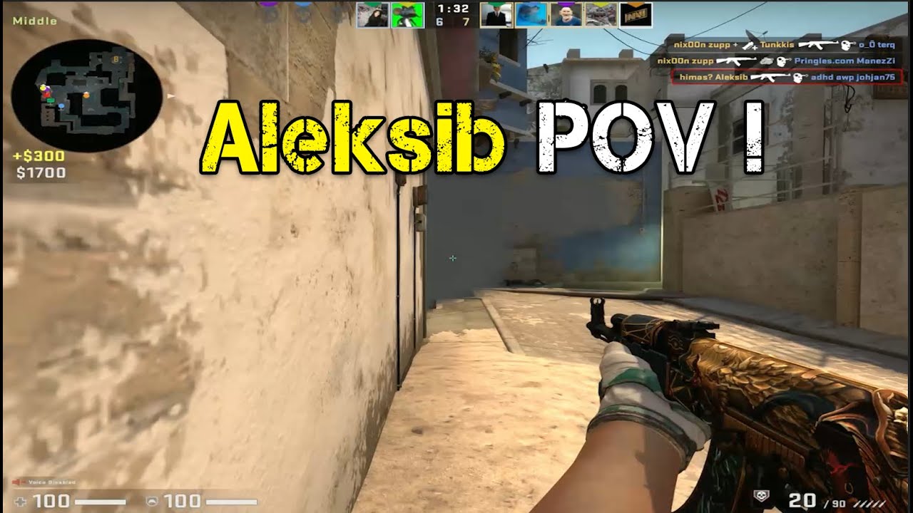 NAVI Aleksib PLAYS FACEIT LVL 10🔥(MIRAGE POV)