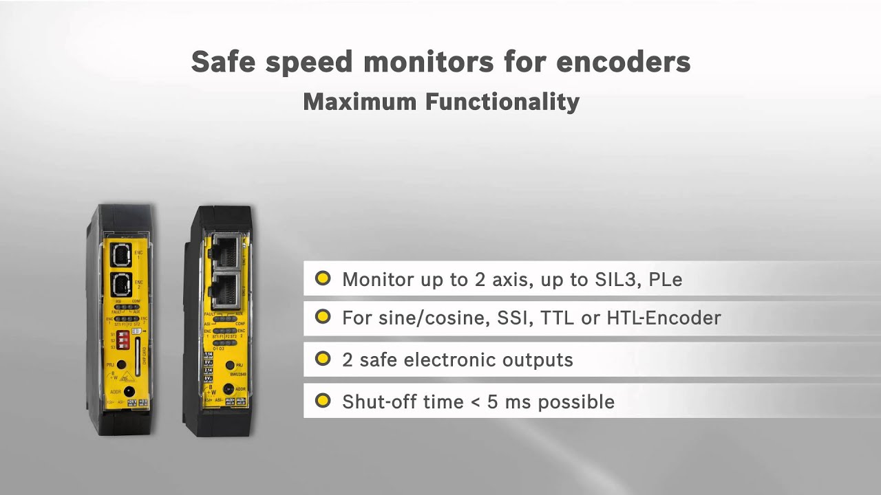 Safe speed monitoring by Bihl+Wiedemann