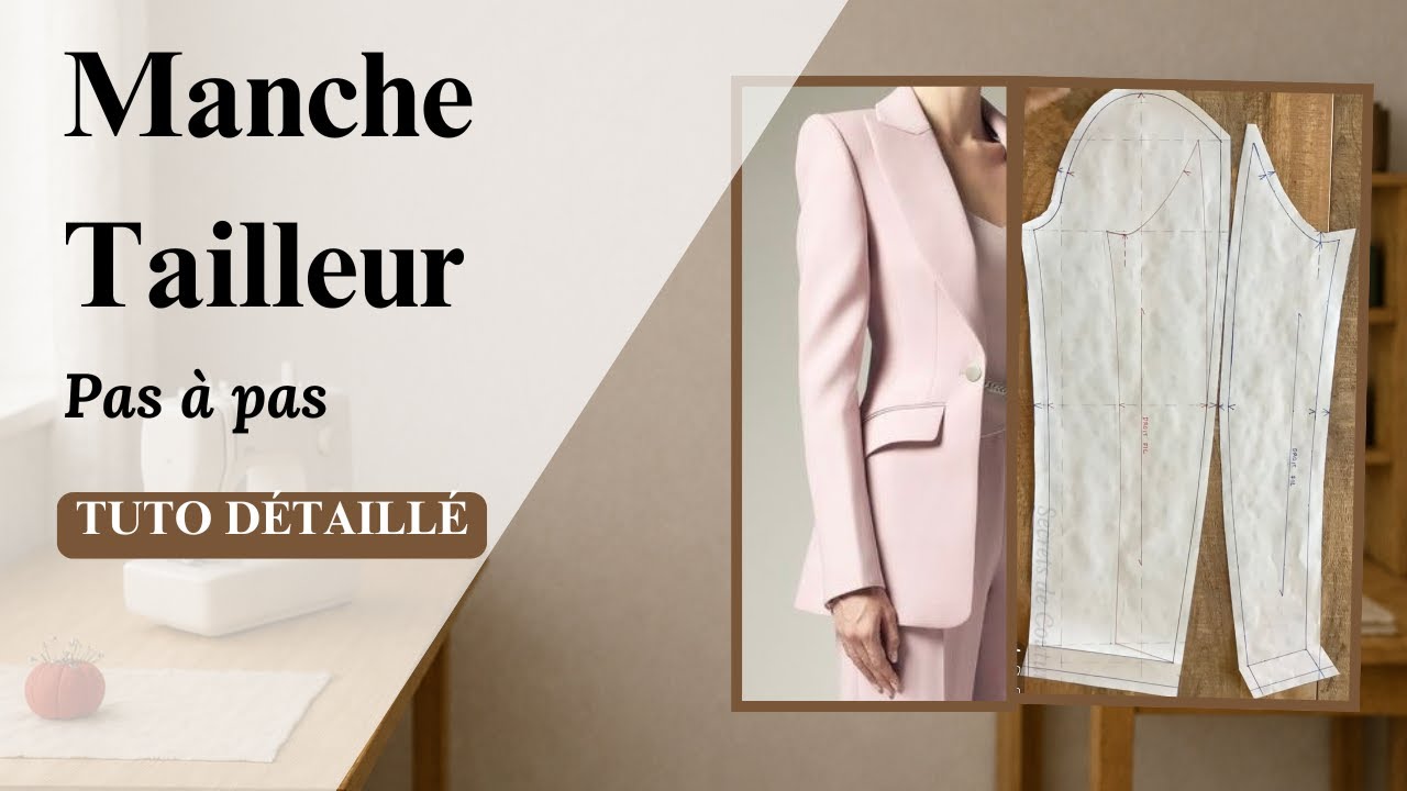 Comment faire ton premier patron de manche tailleur, étape par étape