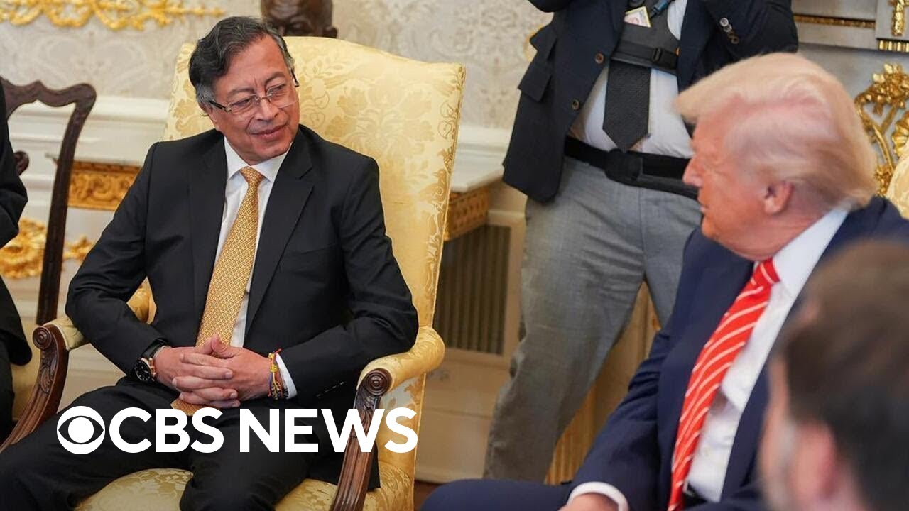 Trump meets with Colombia's president about trade, drug trafficking
