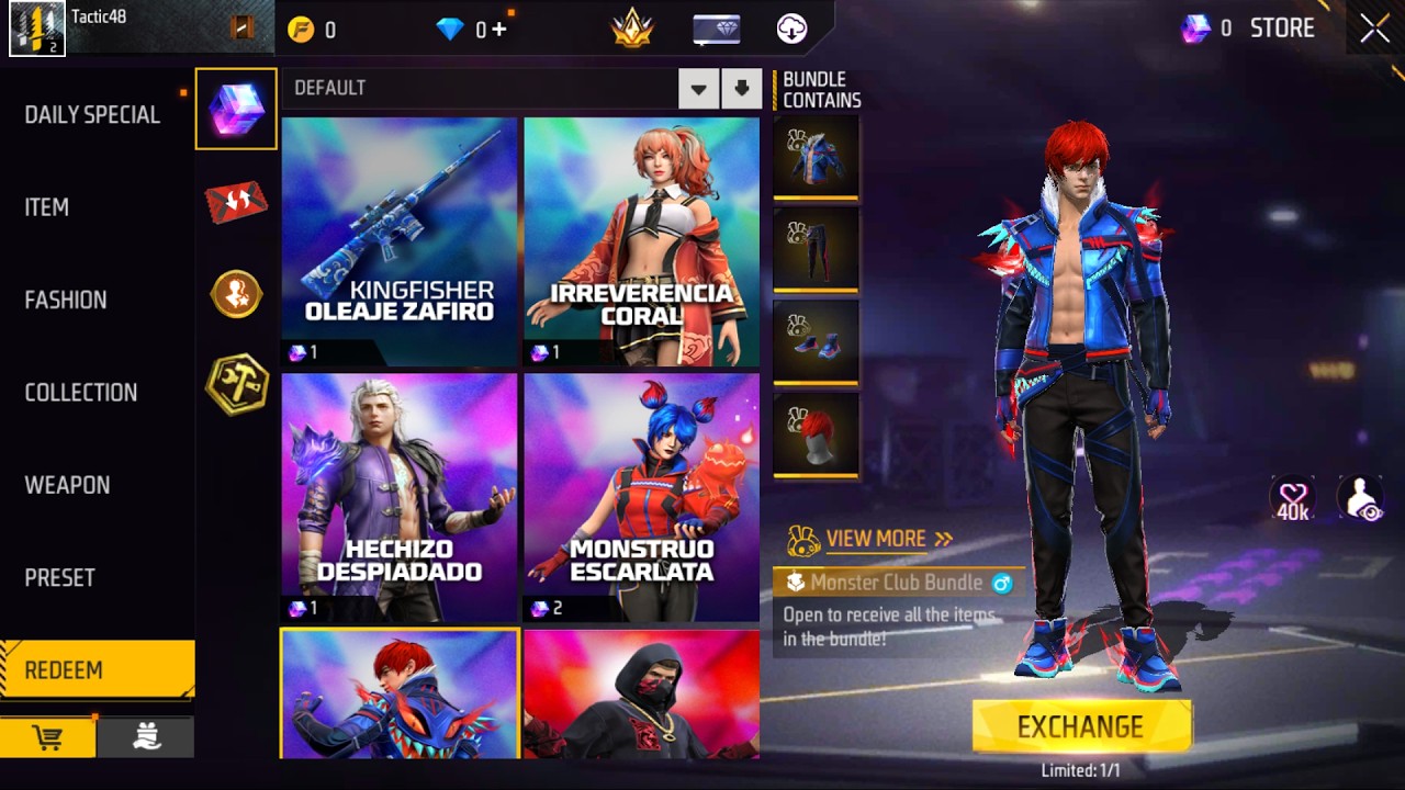 Next Magic Cube Update Coral Trouble Bundle And Cobalt Monster Club Bundle Free Fire Max #freefire