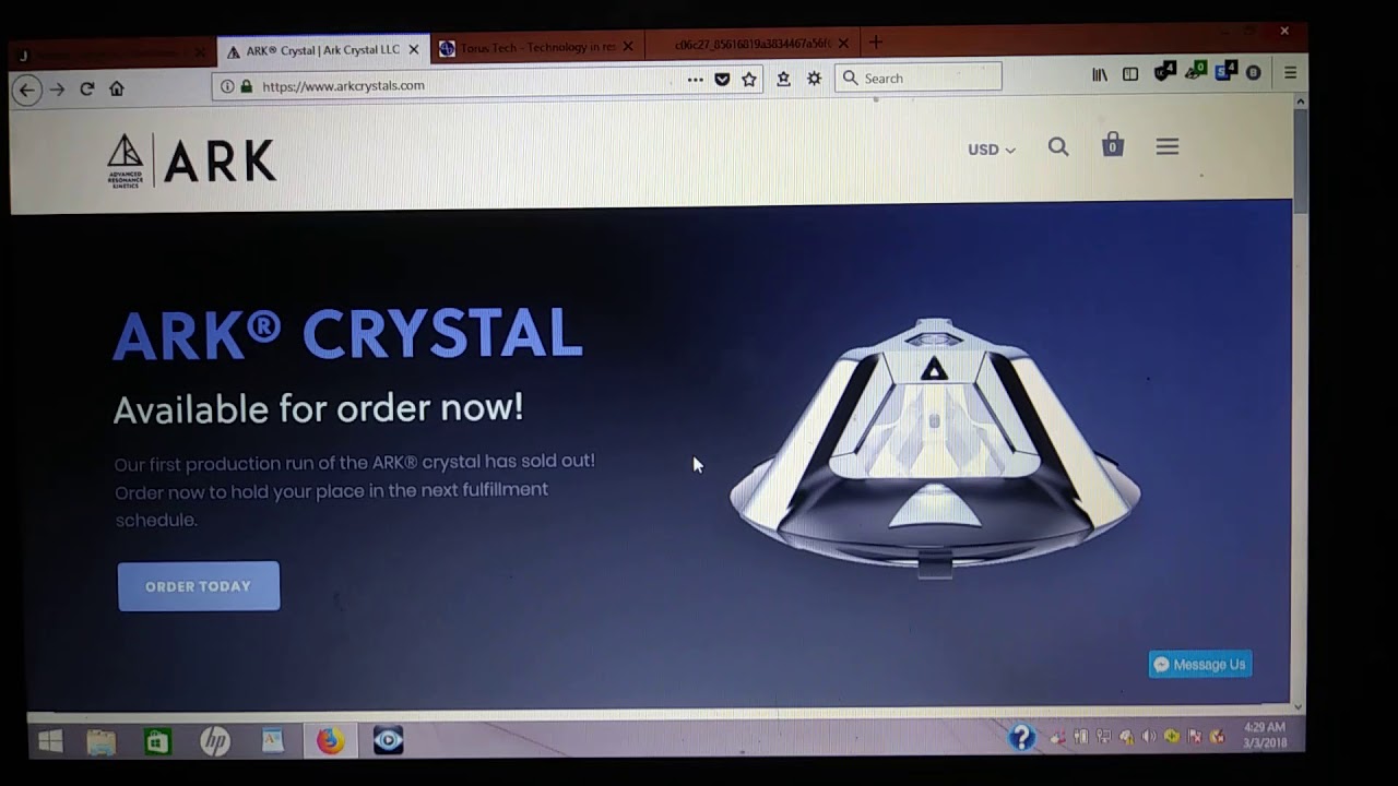 The Ark crystal by Nassim Haramein